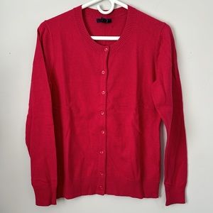🆕 Gap Factory Button Up Cardigan - Red - Women’s size medium